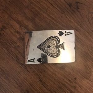 Ace of Spades Belt Buckle